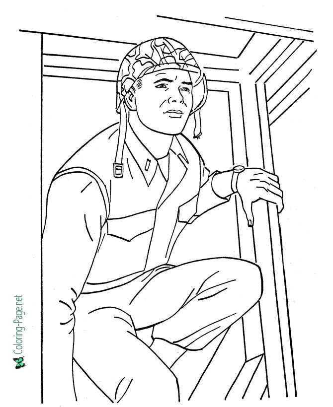 Armed forces coloring pages