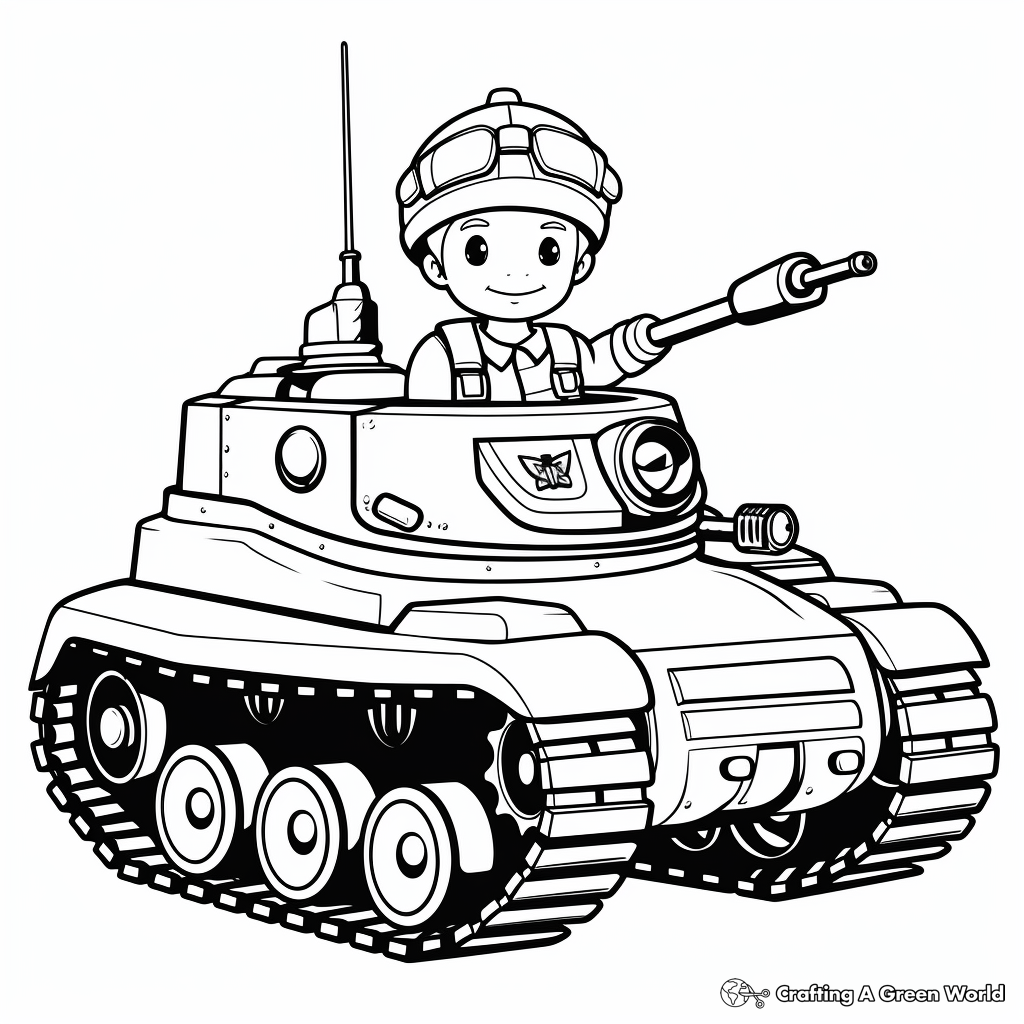 Tank coloring pages