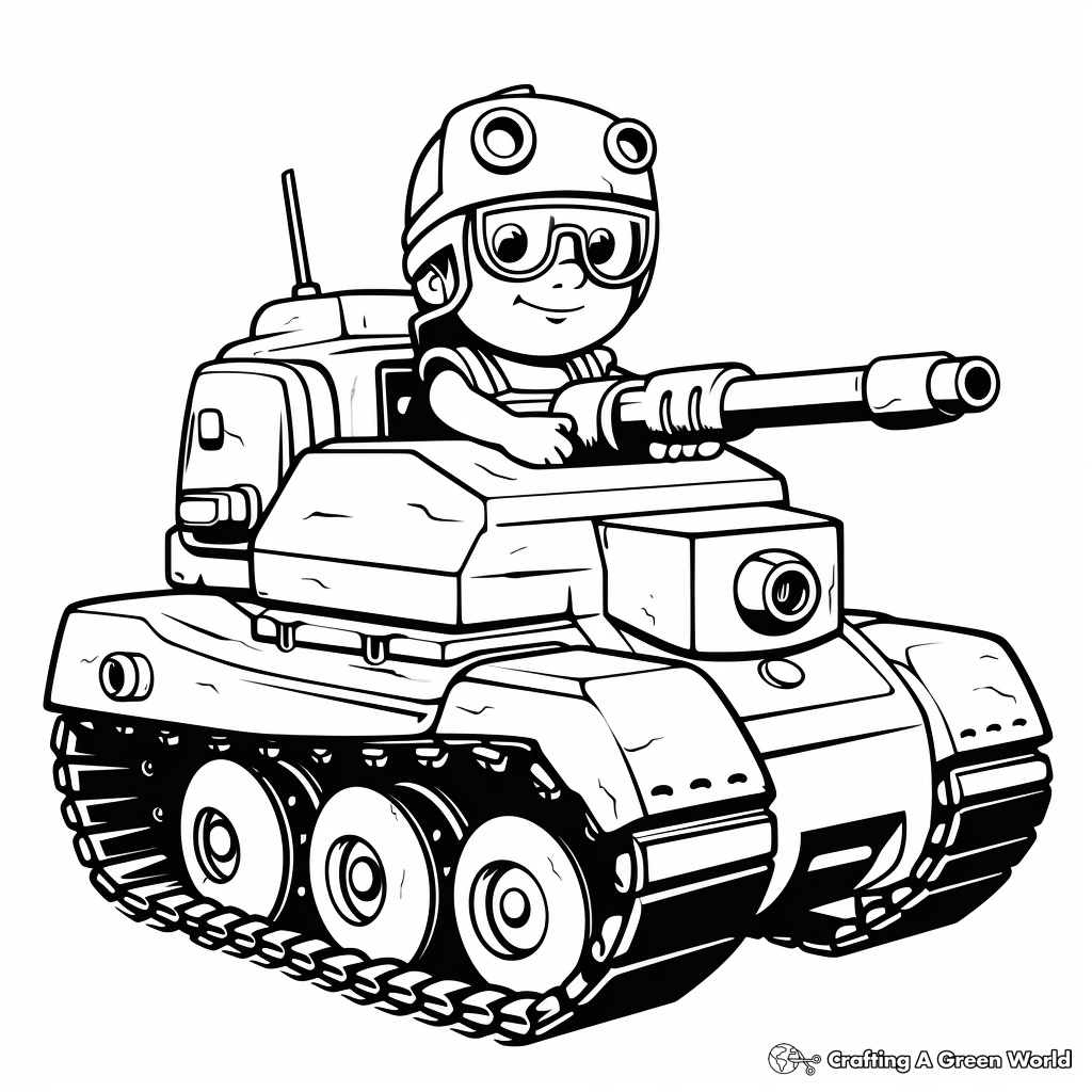 Tank coloring pages