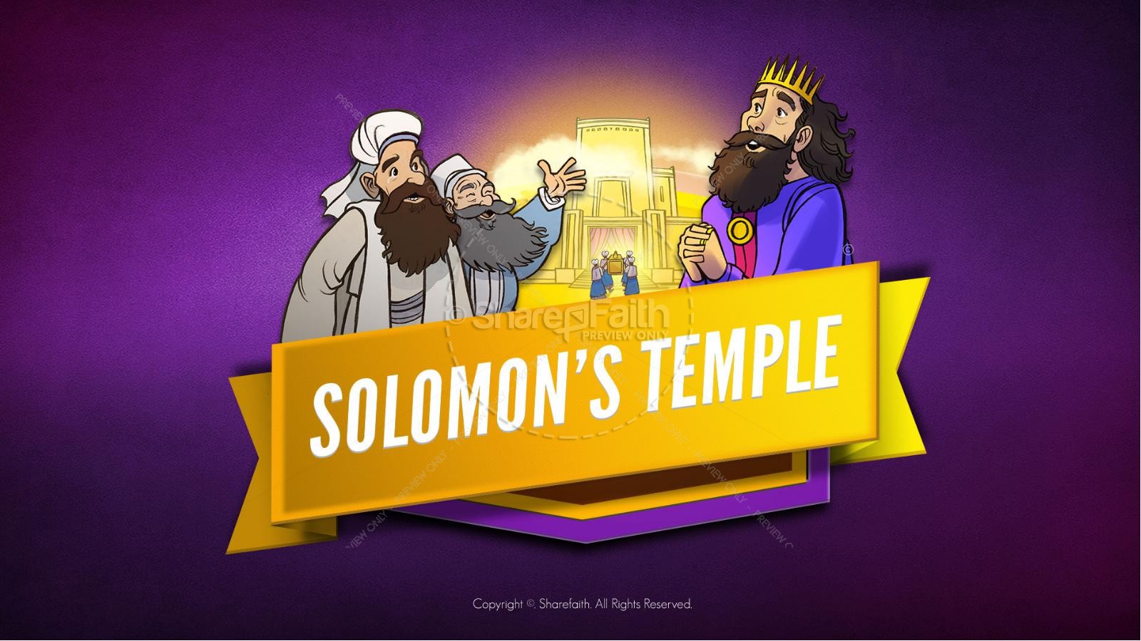 Kings solomons temple kids bible story clover media