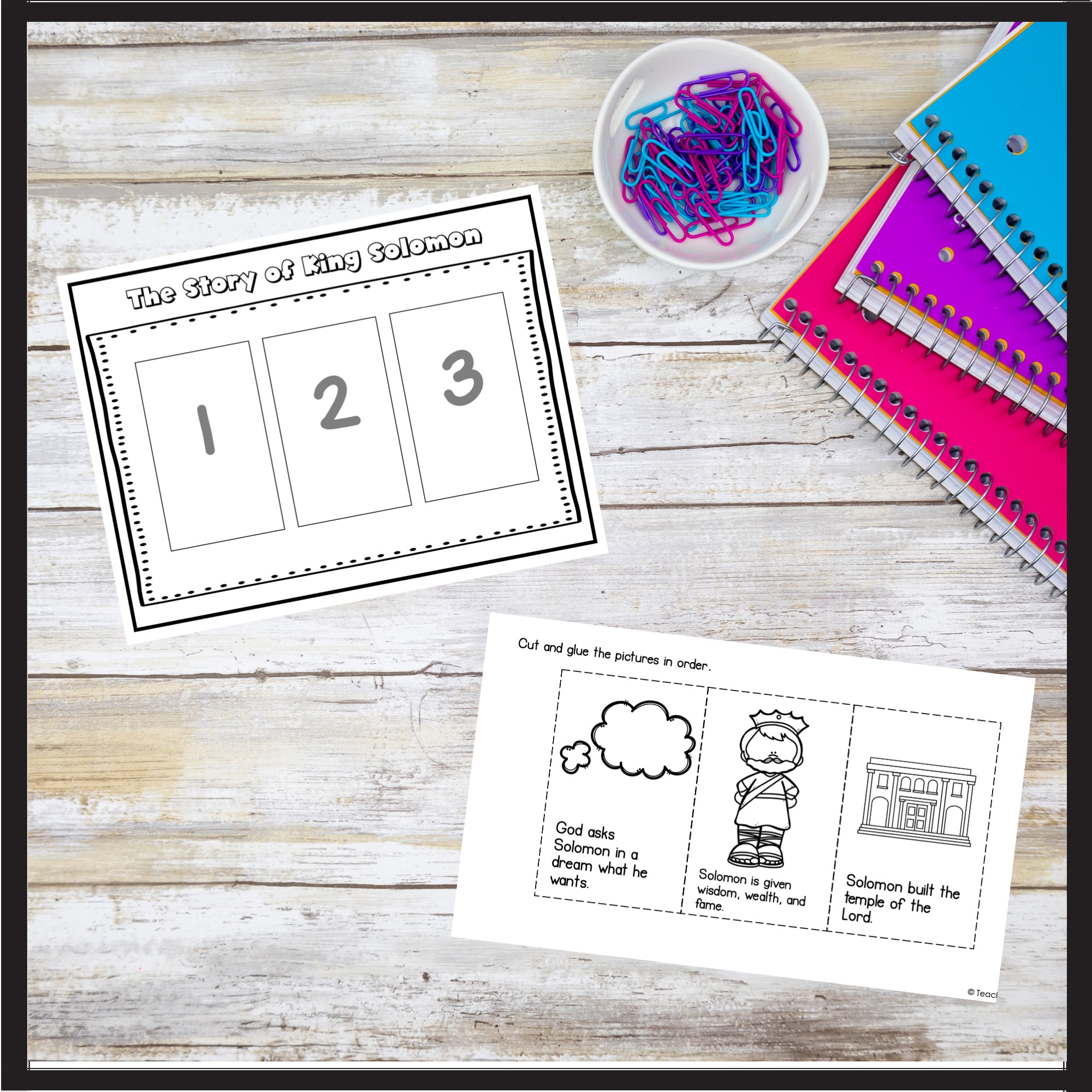 King solomon bible lesson and activities made by teachers