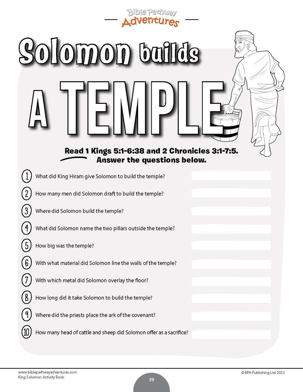 King solomon activity book