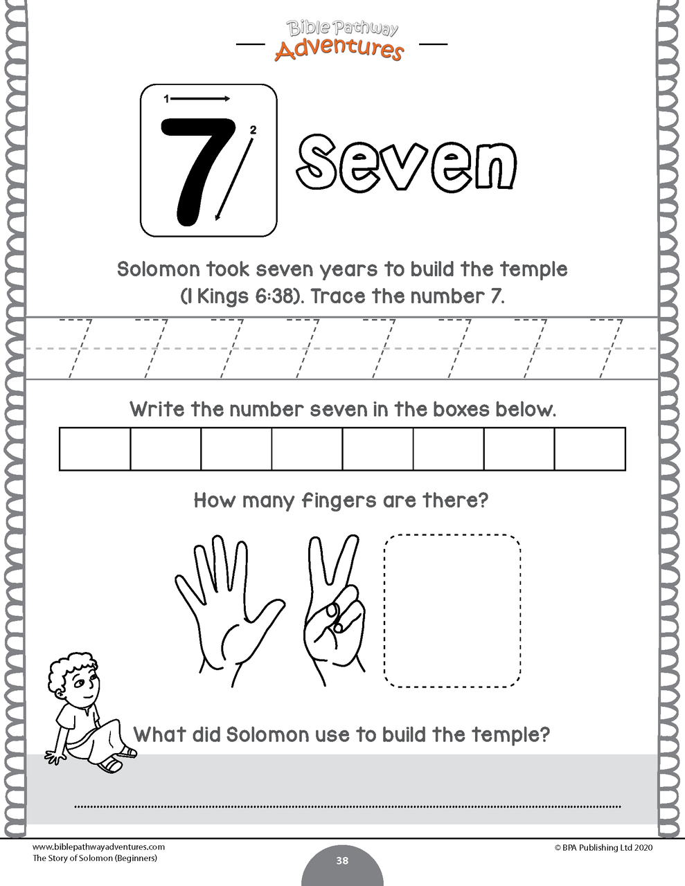 The story of solomon activity book for beginners