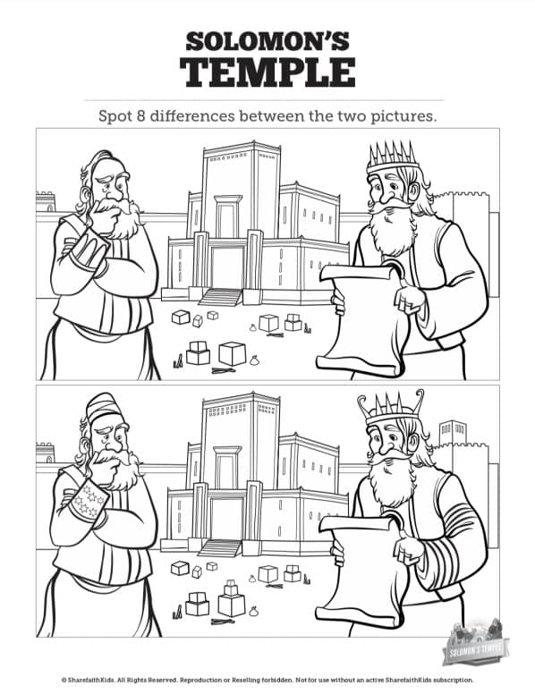Kings solomons temple spot the differences â