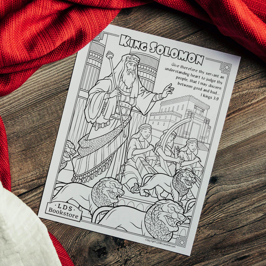Free download for primary king solomon and the temple coloring page â free printable lds bookstore â latter