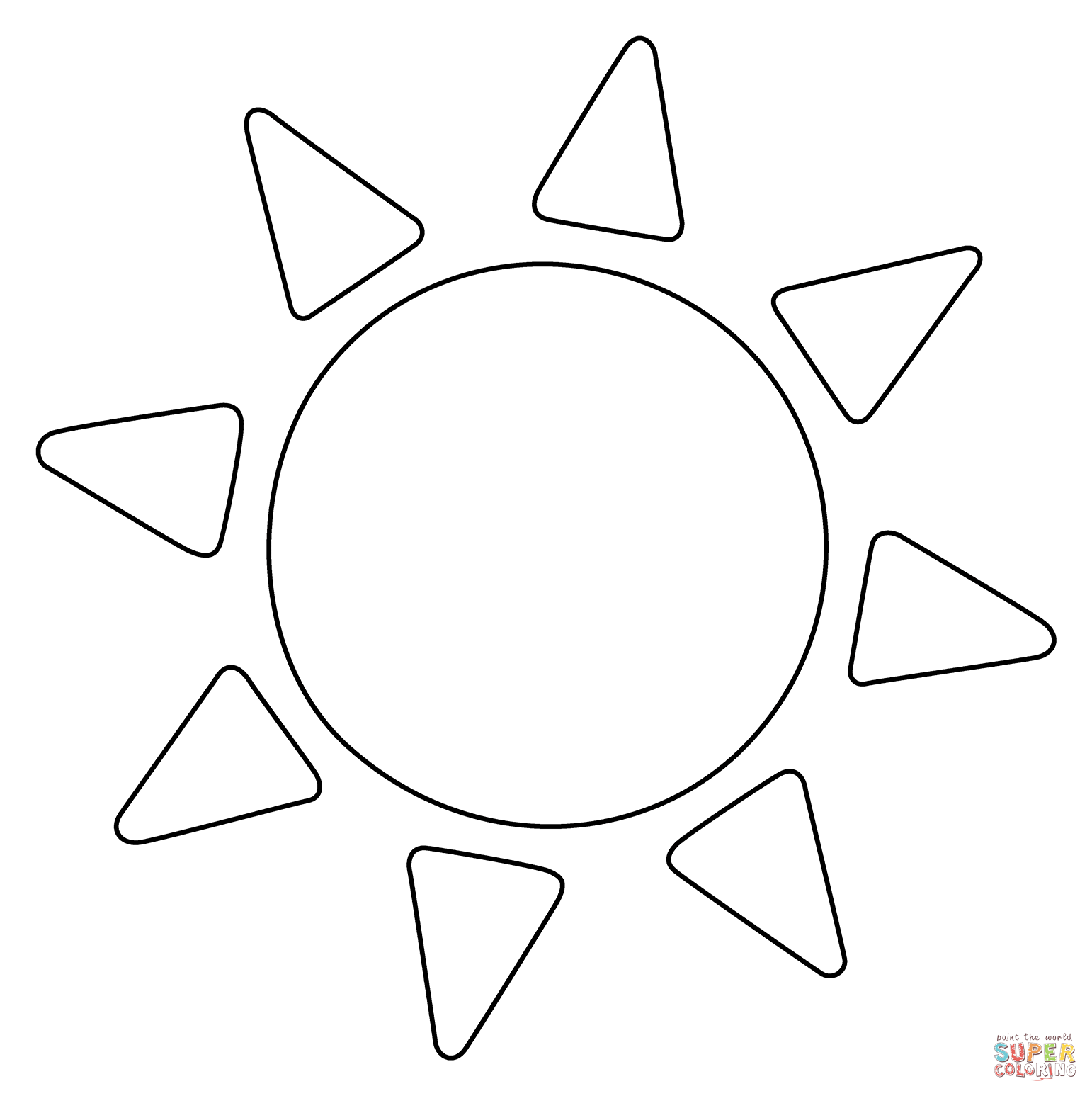 Sun emoji coloring page free printable coloring pages