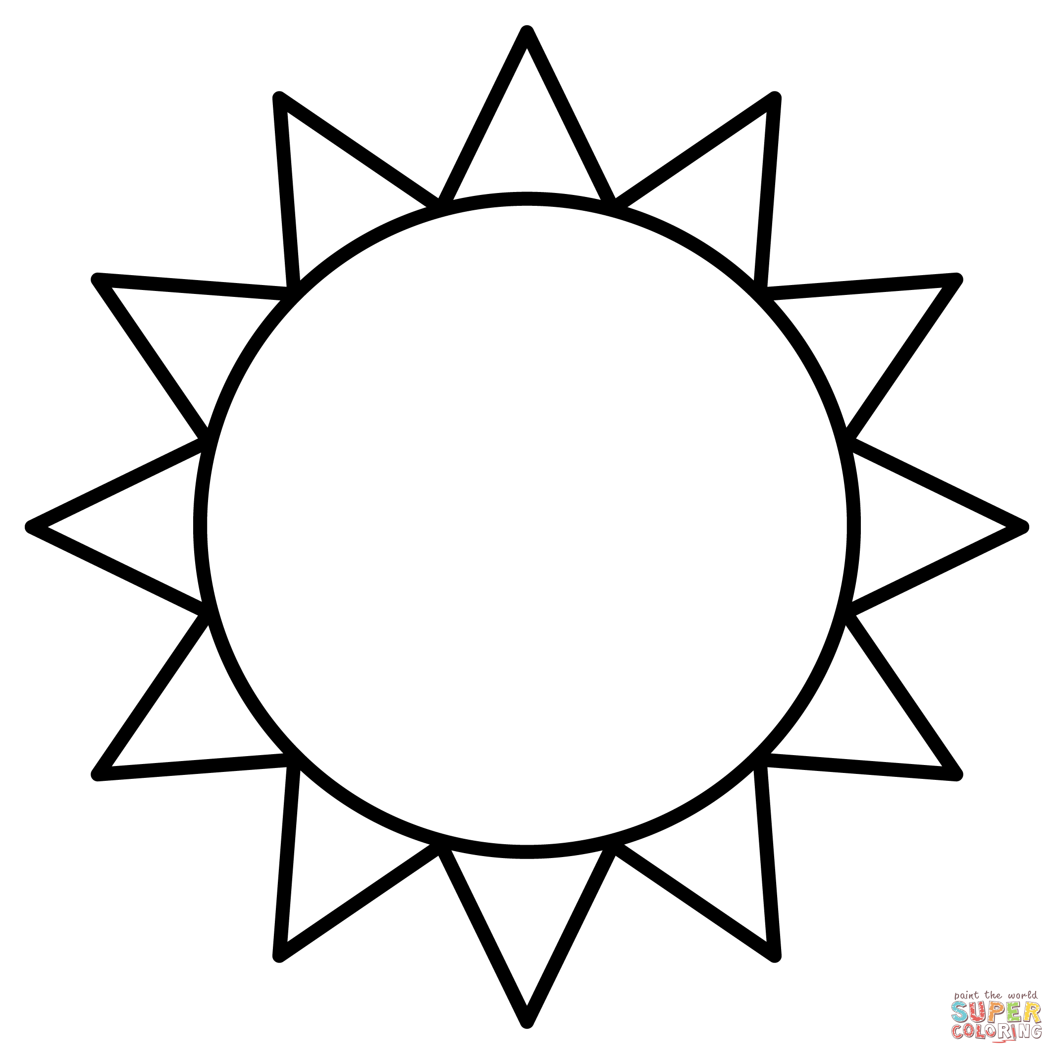 Sun emoji coloring page free printable coloring pages