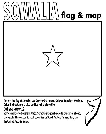 Somalia coloring page flag coloring pages somalia flag coloring pages