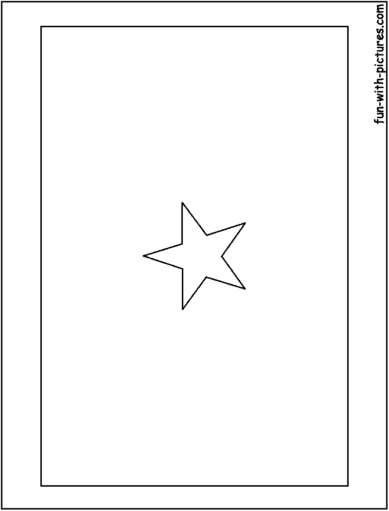 Somalia flag coloring page