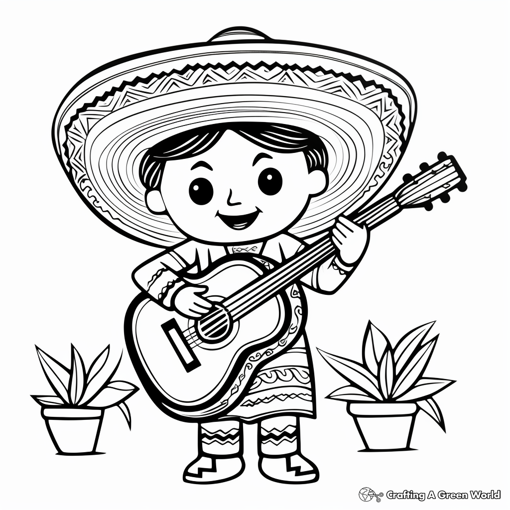 Sombrero coloring pages