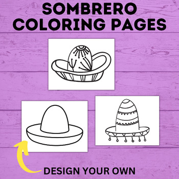 Sombrero coloring pages cinco de mayo activity kids coloring pages