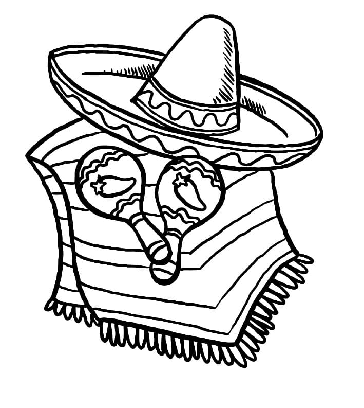 Happy cinco de mayo printable coloring page