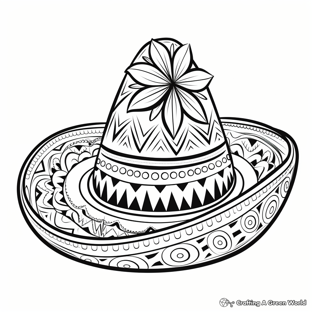 Sombrero coloring pages