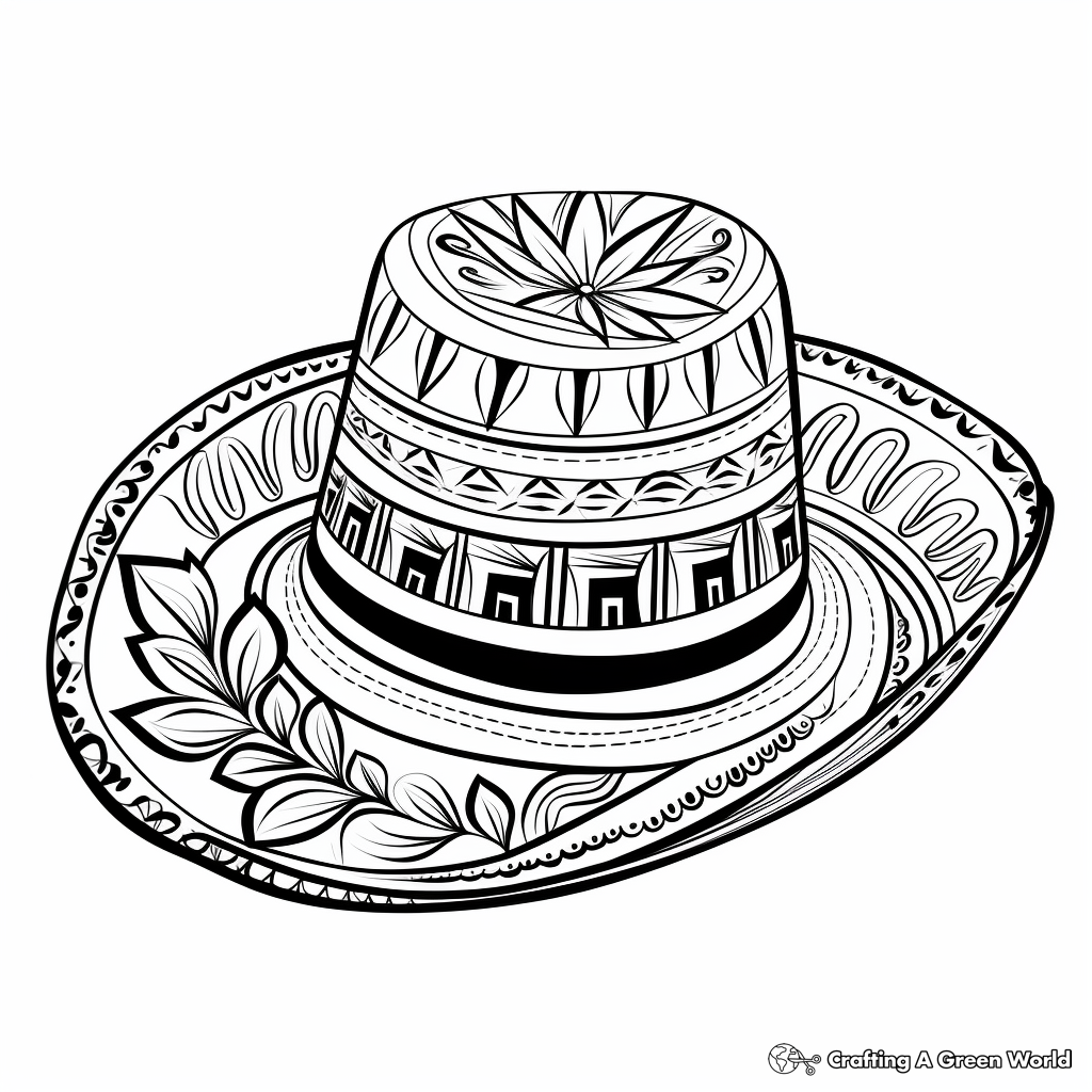 Sombrero coloring pages