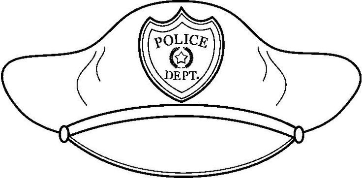 Police hat template printable free