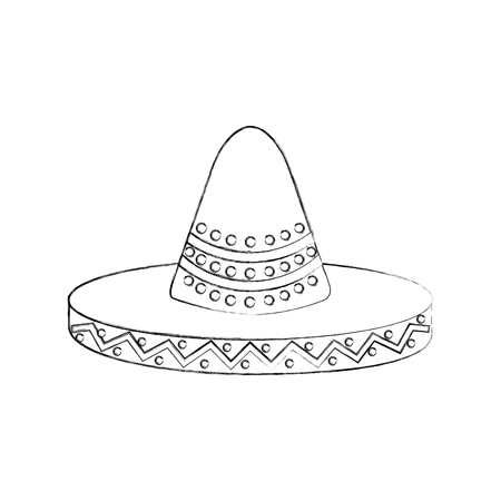 Sombrero line art stock photos and images