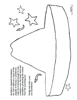 Cinco de mayo activity coloring poncho sombrero by creativeteachersabroad