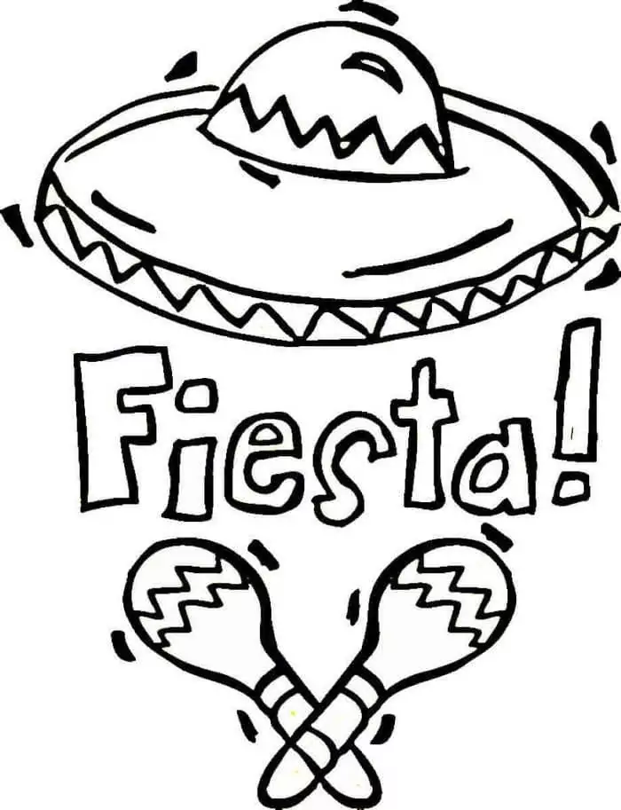 Sombrero malvorlagen