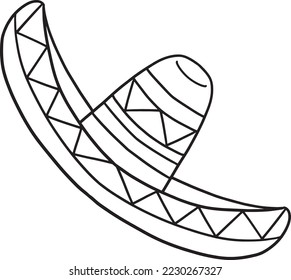 Mexican hat outline images stock photos d objects vectors