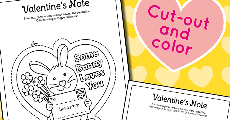 Some bunny loves you printable valentine cards