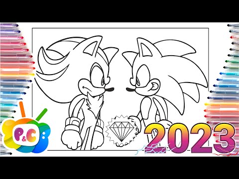Sonic the hedgehog and sonic coloring pages