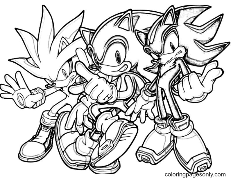 Sonic the hedgehog coloring pages printable for free download
