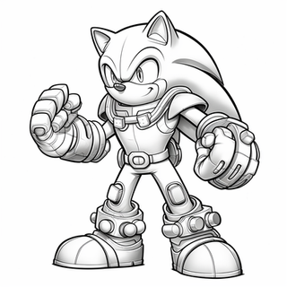 Sonic coloring pages