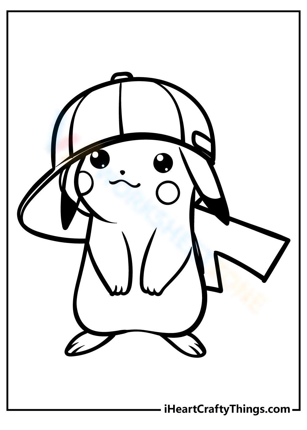 Free printable pikachu coloring pages for kids adults