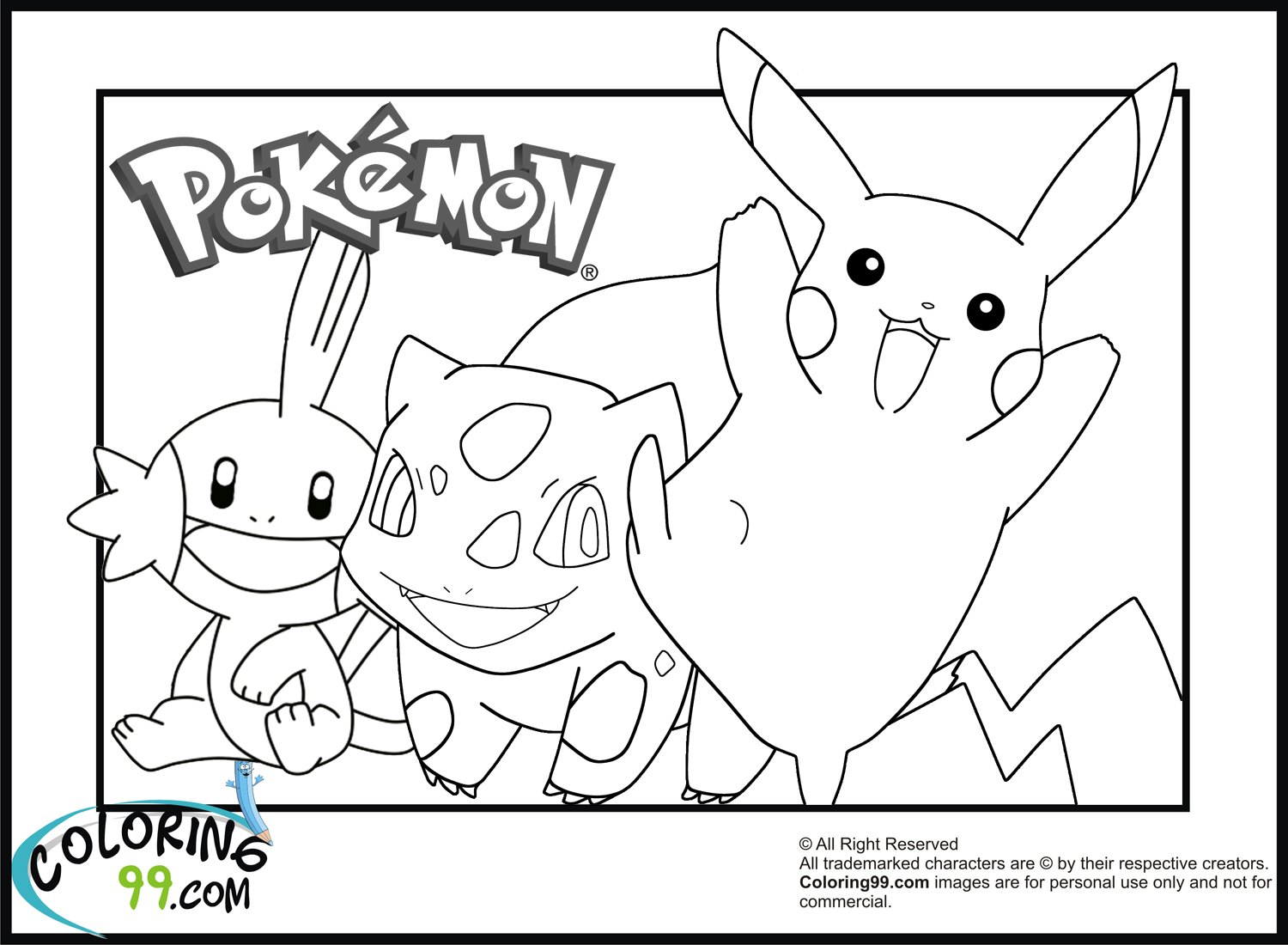 Pikachu coloring pages minister coloring