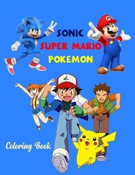 Sonic super mario pokemon coloring book creative book boeken