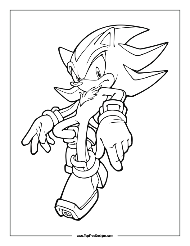 Sonic coloring pages