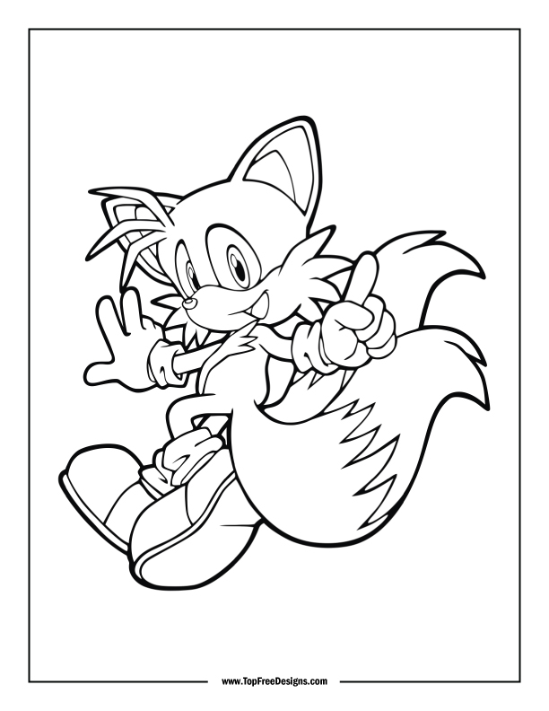 Sonic coloring pages