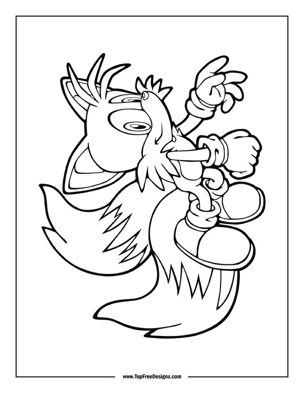 Sonic coloring pages