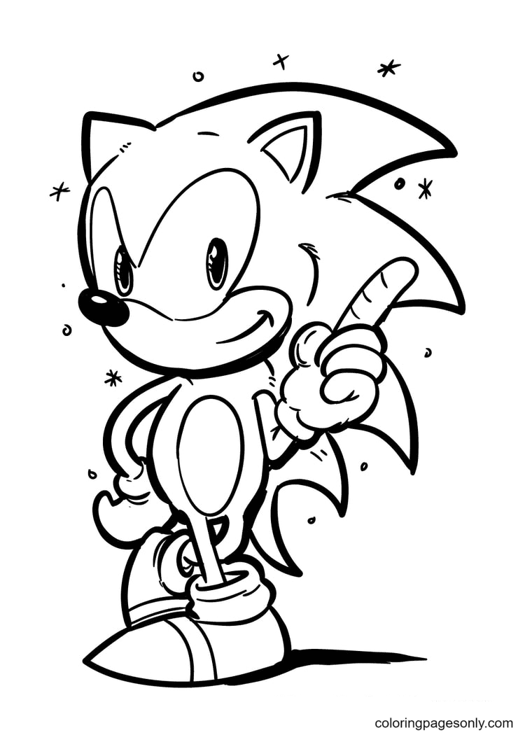 Sonic coloring pages printable for free download