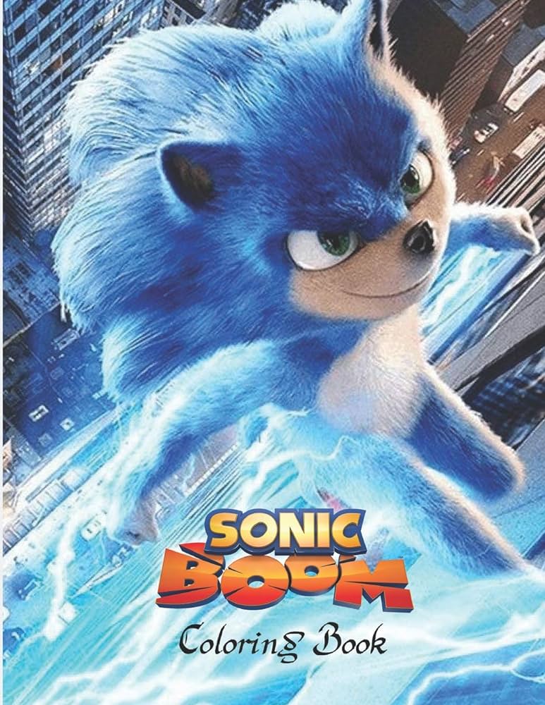 Sonic boom coloring book great coloring book for kids and any fan of sonic characters age