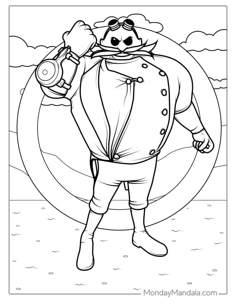 Sonic coloring pages free pdf printables
