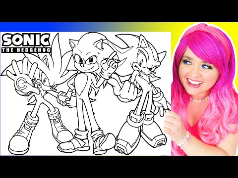 Coloring sonic the hedgehog coloring pages sonic shadow silver the hedgehog arkers
