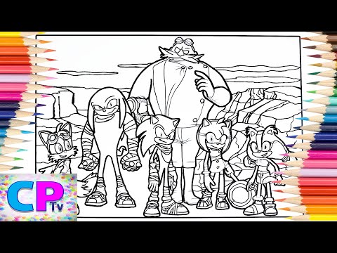 Sonic the hedgehog coloring pages