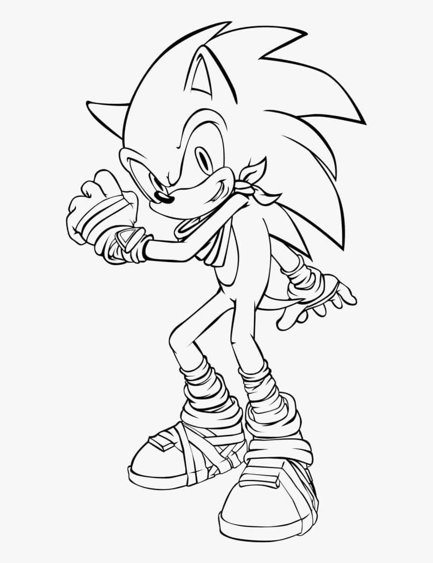Sonic the hedgehog coloring pictures