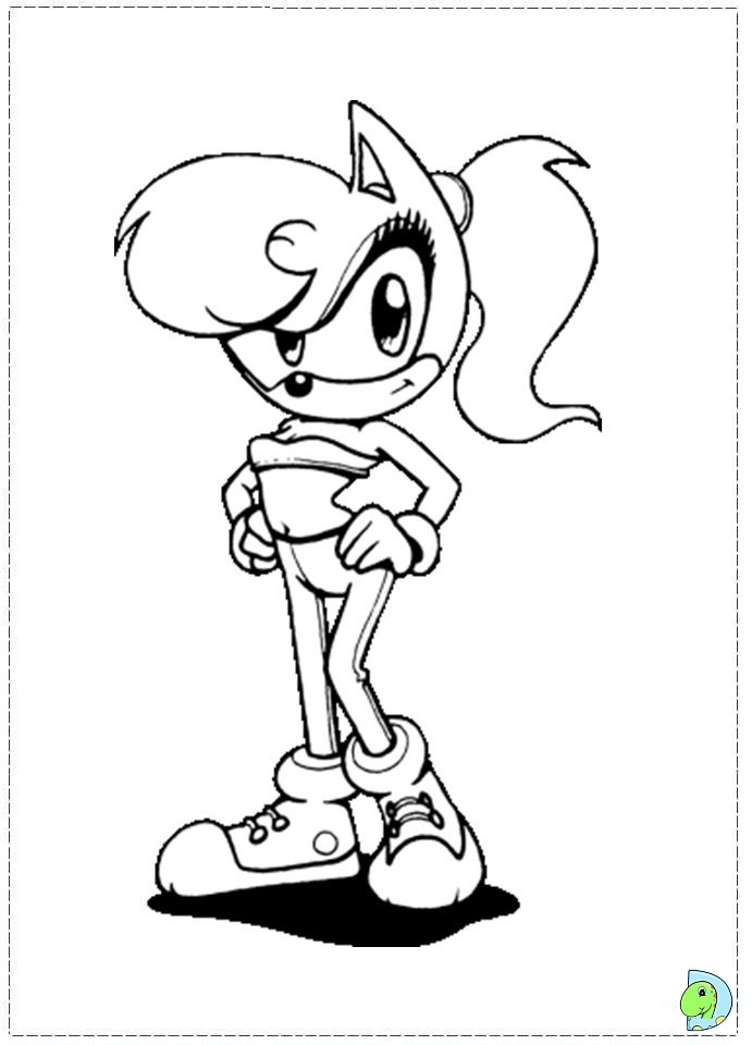 Sonic coloring page