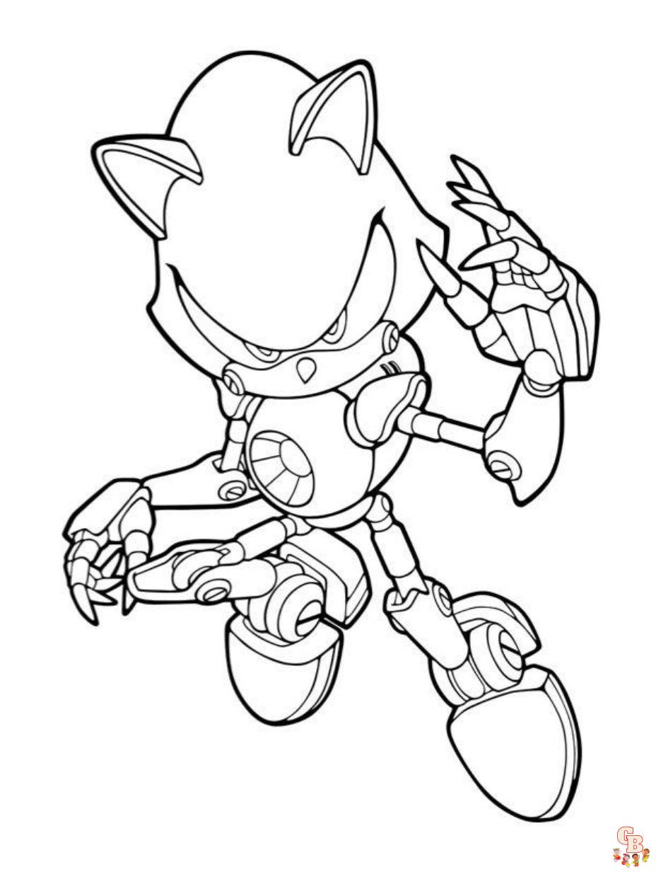 Sonic the hedgehog coloring pages free