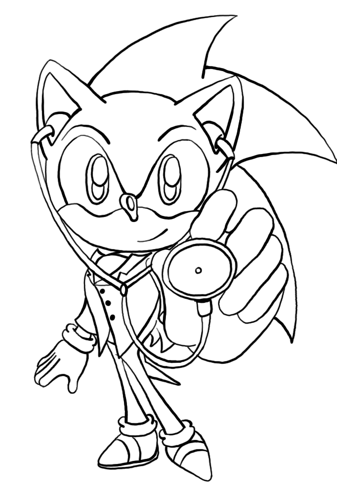 Free printable sonic the hedgehog coloring pages for kids