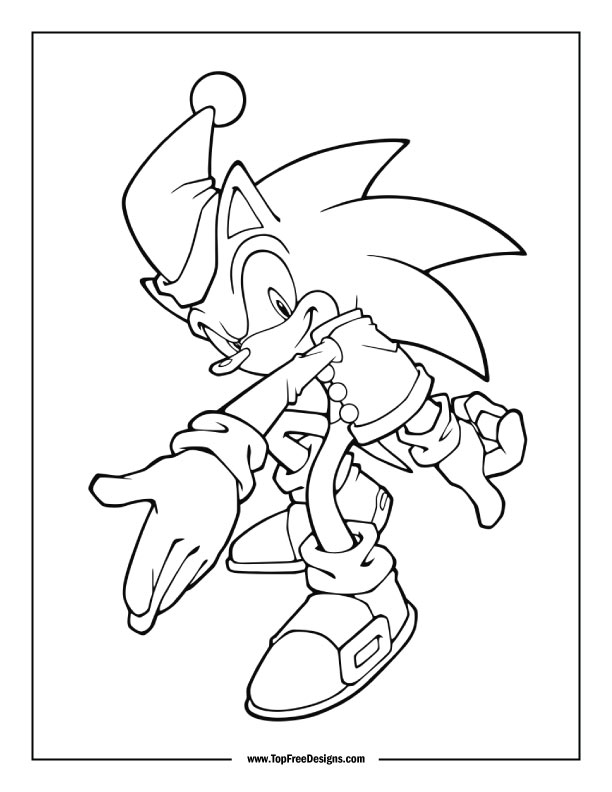 Sonic coloring pages