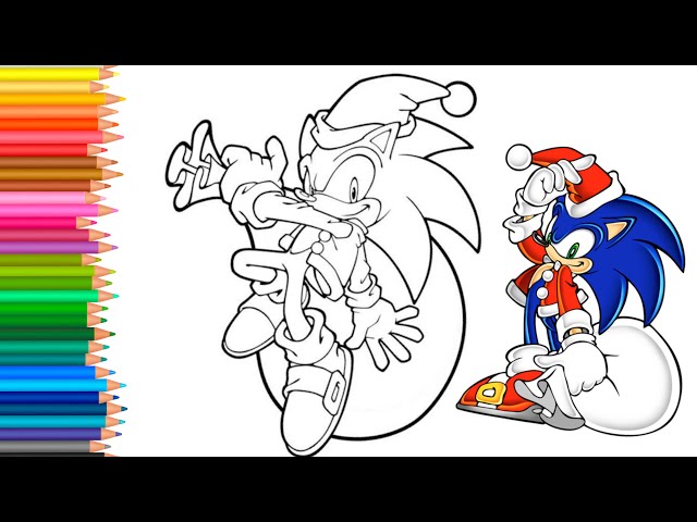 Sonic the hedgehog christmas coloring pages no copyright christmas music