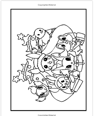 Pokemon mario sonic christmas coloring book kids drawing activity gift boys