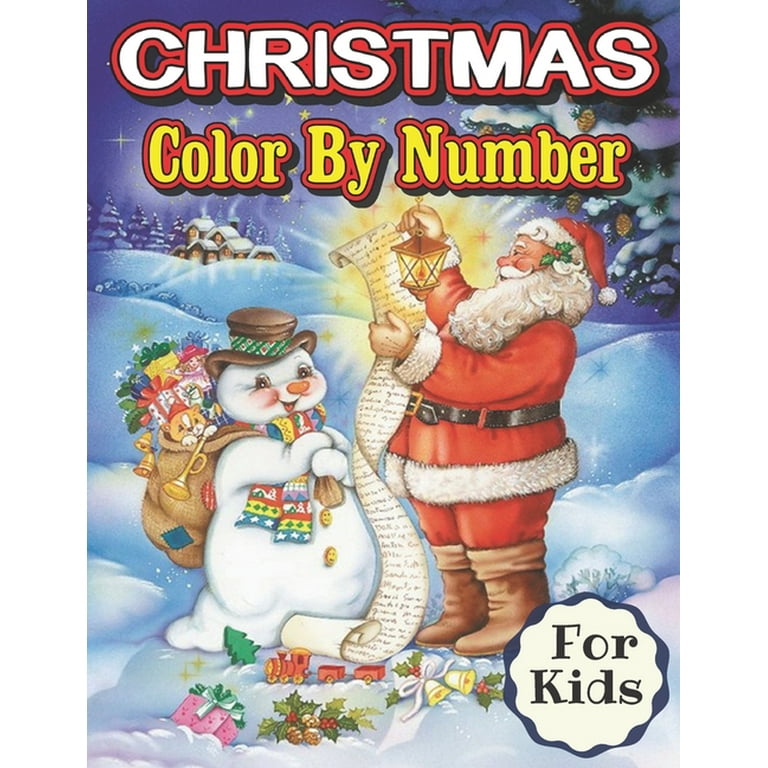 Christmas color by number for kids as a big fan of sonic the hedgehog dont miss this christmas color by number coloring book paperback