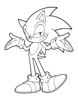 Sonic the hedge hog coloring pages by souly natural creations