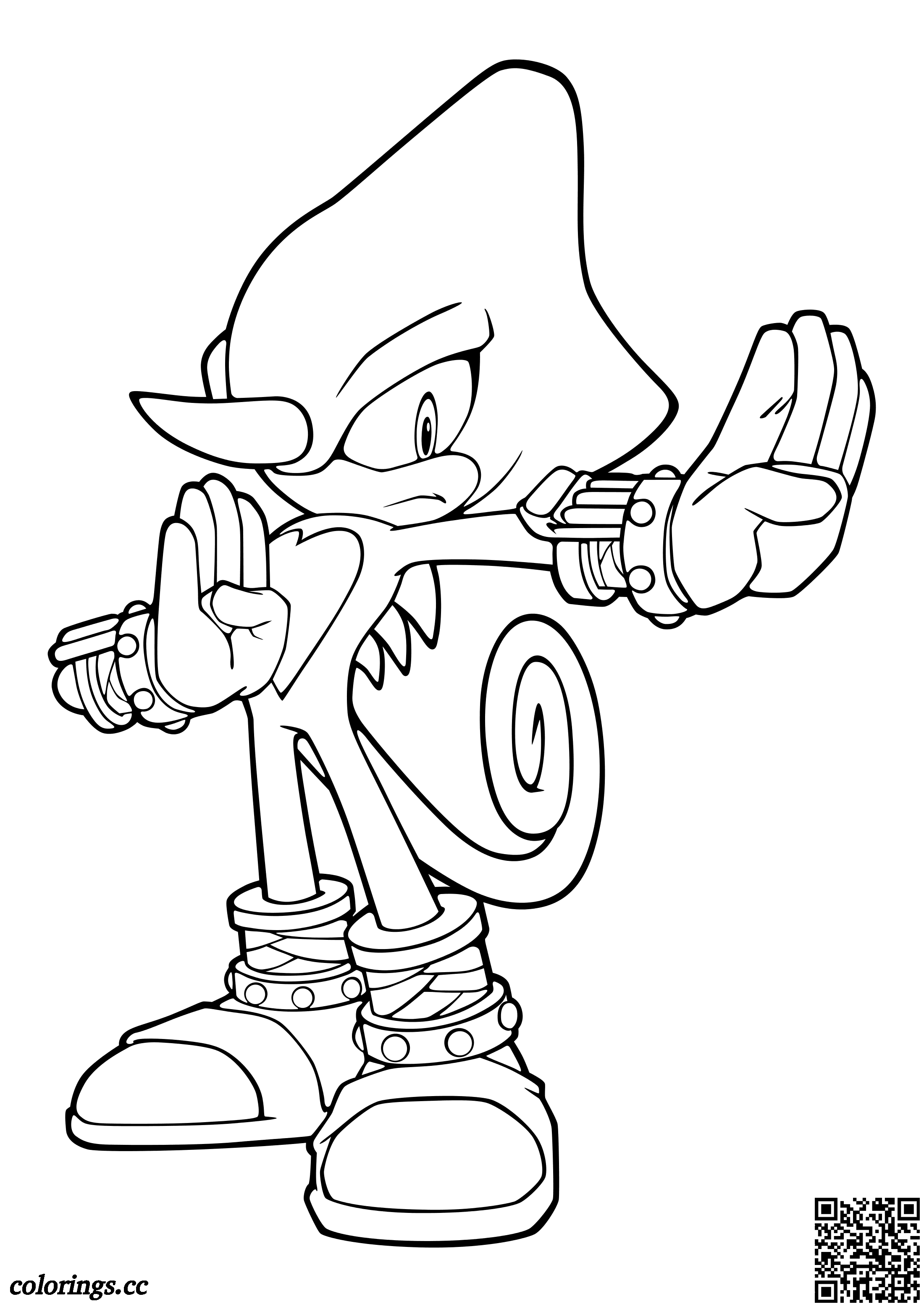 Espio the chameleon coloring pages sonic the hedgehog coloring pages