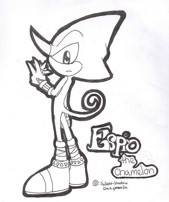 Espio coloring page by mewtwoluver