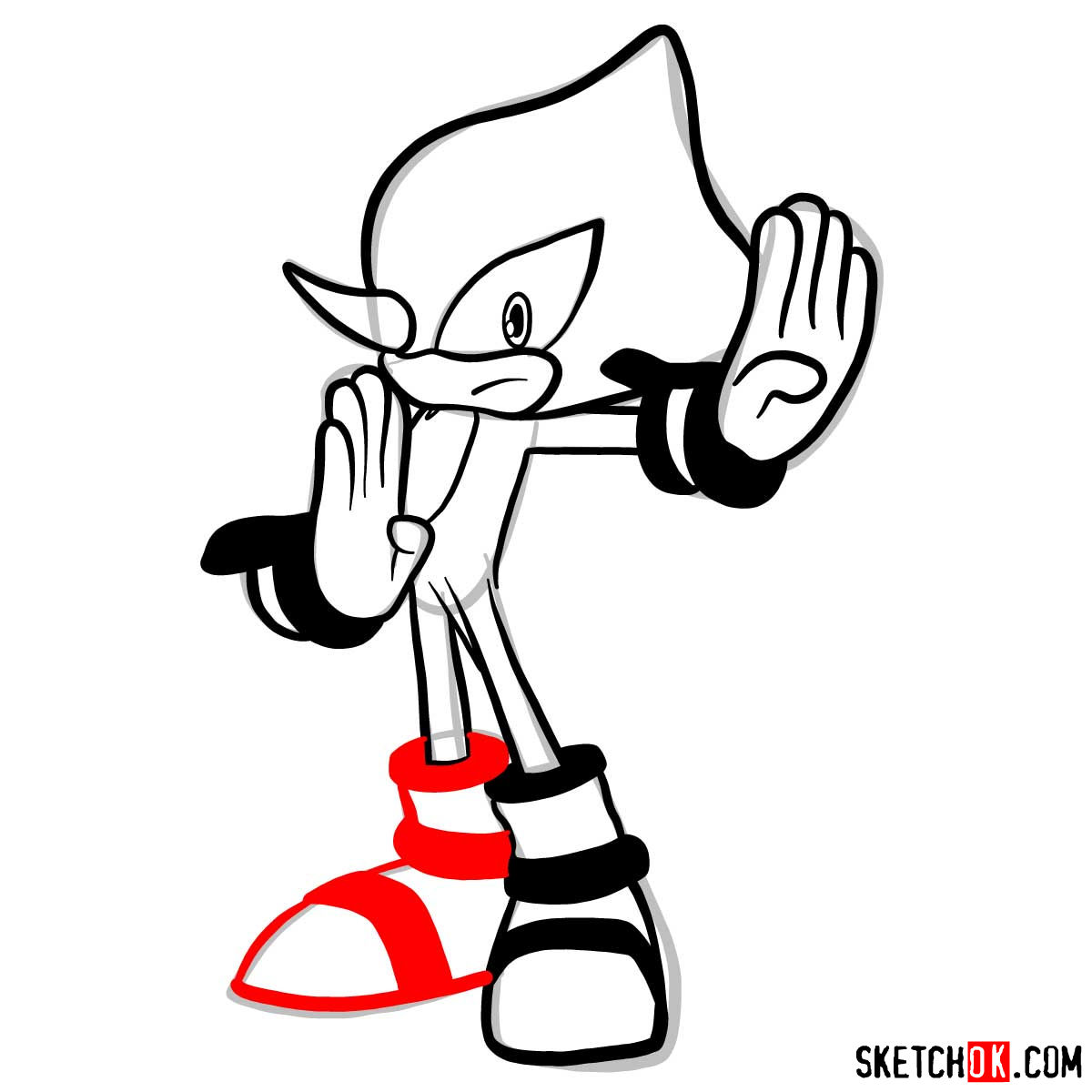 How to draw espio the chameleon sonic the hedgehog